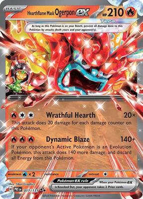 Hearthflame Mask Ogerpon ex - 017/131 card from SV: Prismatic Evolutions