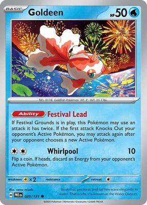 Goldeen card from SV: Prismatic Evolutions