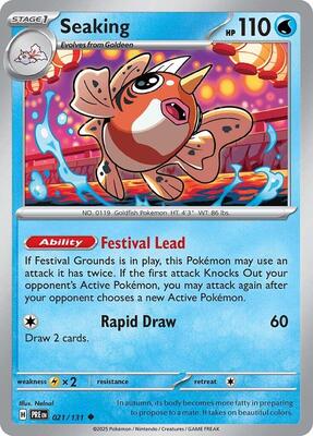 Seaking card from SV: Prismatic Evolutions