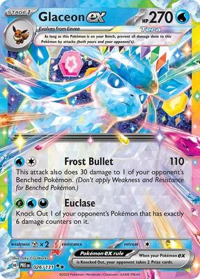 Glaceon ex - 026/131 card from SV: Prismatic Evolutions