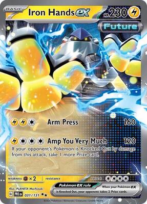 Iron Hands ex - 031/131 card from SV: Prismatic Evolutions
