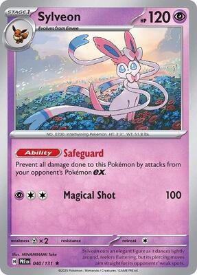 Sylveon card from SV: Prismatic Evolutions