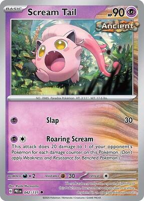 Scream Tail card from SV: Prismatic Evolutions