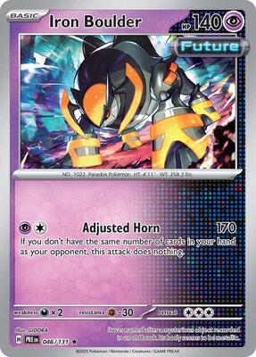 Iron Boulder card from SV: Prismatic Evolutions