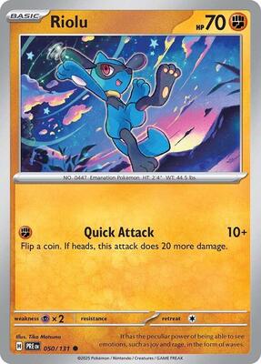 Riolu card from SV: Prismatic Evolutions