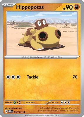 Hippopotas card from SV: Prismatic Evolutions