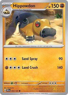 Hippowdon card from SV: Prismatic Evolutions