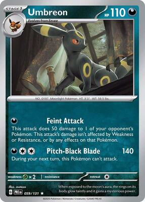 Umbreon card from SV: Prismatic Evolutions