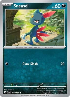 Sneasel card from SV: Prismatic Evolutions