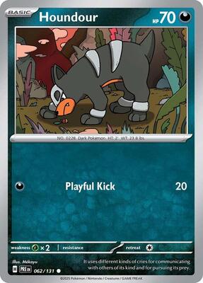 Houndour card from SV: Prismatic Evolutions