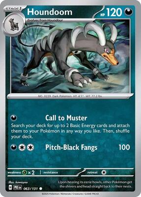 Houndoom card from SV: Prismatic Evolutions