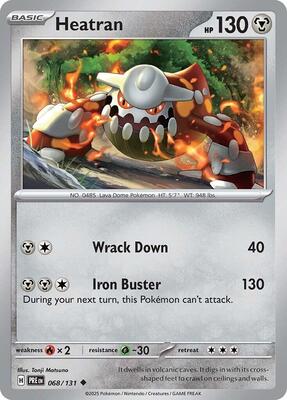 Heatran card from SV: Prismatic Evolutions