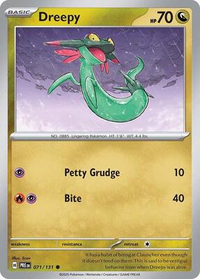 Dreepy card from SV: Prismatic Evolutions