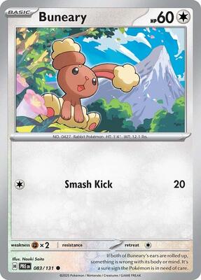 Buneary card from SV: Prismatic Evolutions