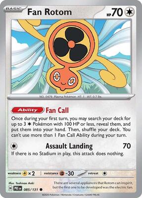 Fan Rotom card from SV: Prismatic Evolutions