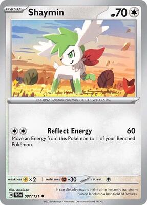 Shaymin card from SV: Prismatic Evolutions