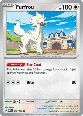 Furfrou card from SV: Prismatic Evolutions
