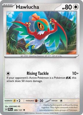 Hawlucha card from SV: Prismatic Evolutions