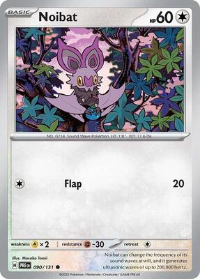 Noibat card from SV: Prismatic Evolutions