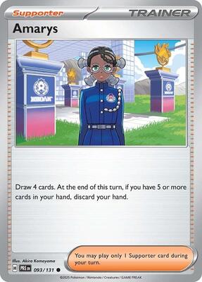 Amarys - 093/131 card from SV: Prismatic Evolutions