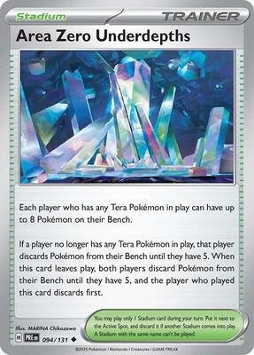 Area Zero Underdepths card from SV: Prismatic Evolutions