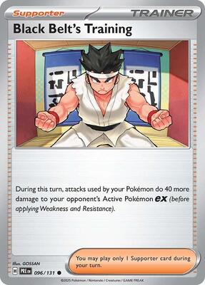 Black Belt's Training - 096/131 card from SV: Prismatic Evolutions
