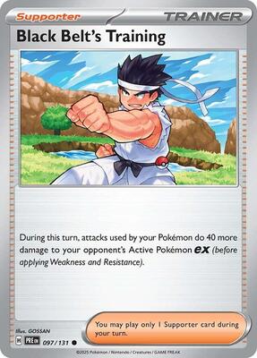 Black Belt's Training - 097/131 card from SV: Prismatic Evolutions