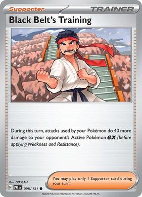 Black Belt's Training - 098/131 card from SV: Prismatic Evolutions