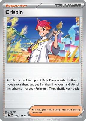 Crispin - 105/131 card from SV: Prismatic Evolutions