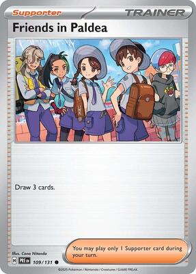 Friends in Paldea - 109/131 card from SV: Prismatic Evolutions