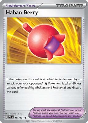 Haban Berry card from SV: Prismatic Evolutions