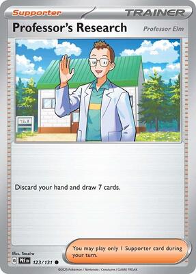 Professor's Research [Professor Elm] card from SV: Prismatic Evolutions