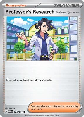 Professor's Research [Professor Sycamore] card from SV: Prismatic Evolutions