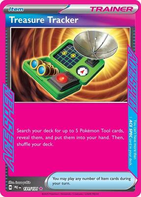 Treasure Tracker card from SV: Prismatic Evolutions