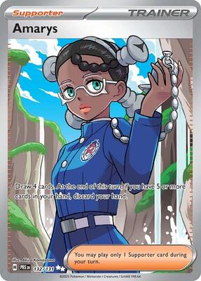 Amarys - 132/131 card from SV: Prismatic Evolutions