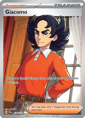 Giacomo card from SV: Prismatic Evolutions