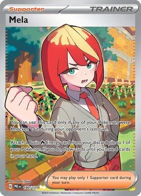 Mela card from SV: Prismatic Evolutions