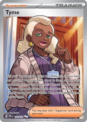 Tyme card from SV: Prismatic Evolutions