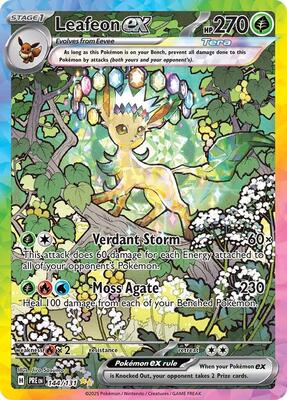 Leafeon ex - 144/131 card from SV: Prismatic Evolutions