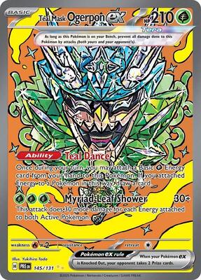Teal Mask Ogerpon ex - 145/131 card from SV: Prismatic Evolutions