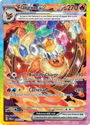 Flareon ex - 146/131 card from SV: Prismatic Evolutions