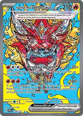 Hearthflame Mask Ogerpon ex - 148/131 card from SV: Prismatic Evolutions