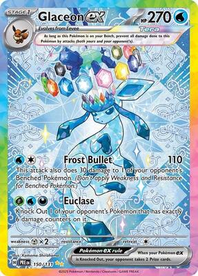 Glaceon ex - 150/131 card from SV: Prismatic Evolutions
