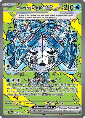 Wellspring Mask Ogerpon ex - 152/131 card from SV: Prismatic Evolutions