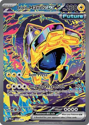 Iron Hands ex - 154/131 card from SV: Prismatic Evolutions