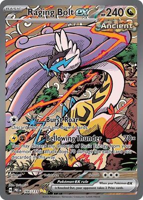 Raging Bolt ex card from SV: Prismatic Evolutions