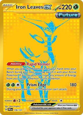 Iron Leaves ex card from SV: Prismatic Evolutions