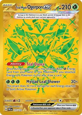 Teal Mask Ogerpon ex - 177/131 card from SV: Prismatic Evolutions