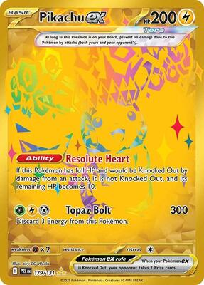 Pikachu ex - 179/131 card from SV: Prismatic Evolutions