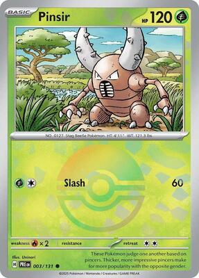 Pinsir (Poke Ball Pattern) card from SV: Prismatic Evolutions